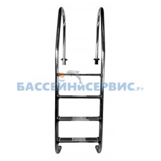 Лестница 4 ступени (шир.борт) SL 415-SR AISI-304 MARKOPOOL (STANDART)